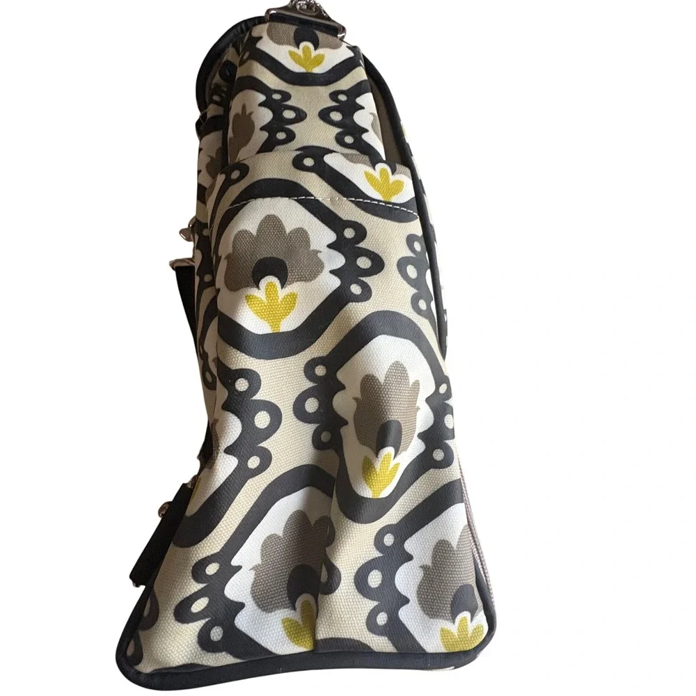 $198 PETUNIA PICKLE BOTTOM Boxy Backpack‎ Diaper Bag Floral Designer Mom Purse